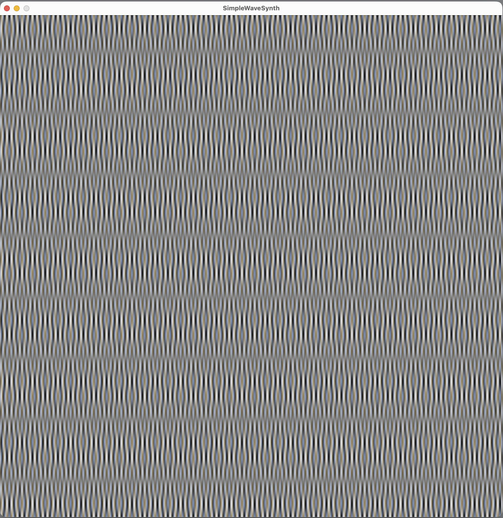 SimpleWaveSynth Screen